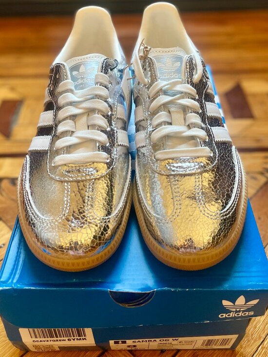 adidas Shoes - Adidas Samba OG "Silver Metallic" (JR0035) US 8 !! NWT !!